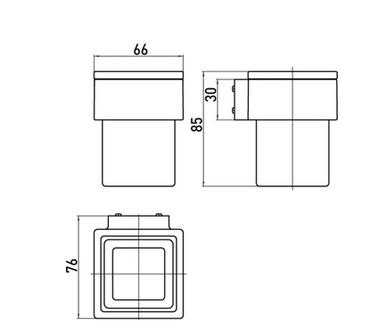 EMCO Vara glashouder incl. glas