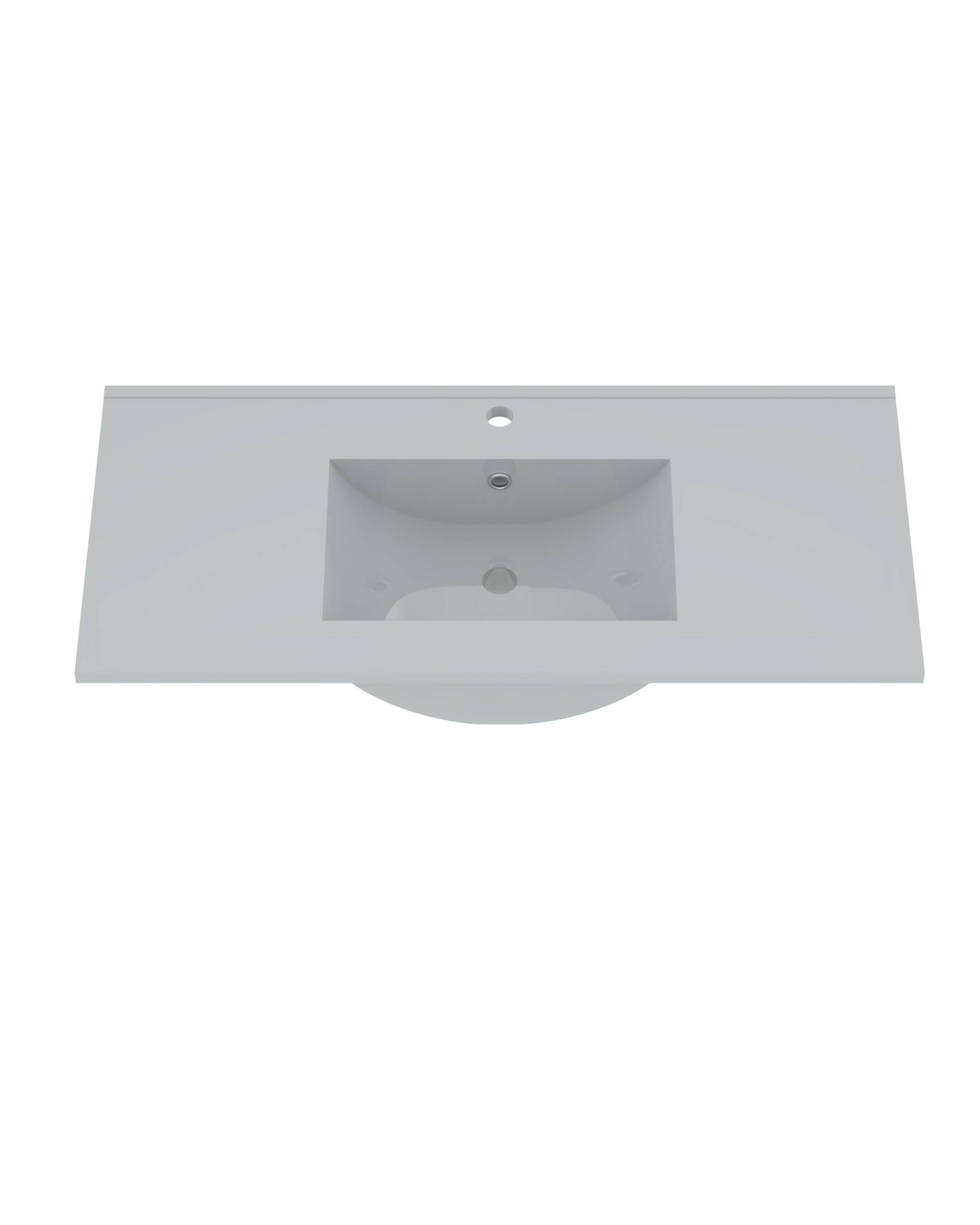Wisa Dahlia meubelwastafel 100 cm met kraangat en overloop wit